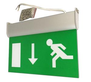 China Fire - Proof Battery Powered Double Sided Exit Signs Led Emergency Signs wholesale