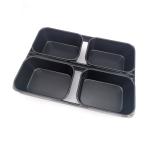 Rk Bakeware China-Chicago Metallic Silicone Glazed 5 Strap Bread Moulds Open Top