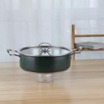 Nonstick 201 cookware food warm cooking 24cm hot pot stainless steel soup pot