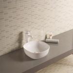 300mm Seamless Bathroom Sink And Countertop Basin Bowl Grey White Black