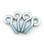 INCH Measurement Iron Eye Screw Hook Black Oxide High Precision For Fastening
