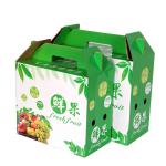 Dustproof Fruit Corrugated Paper Box With Handle Recycled Durable