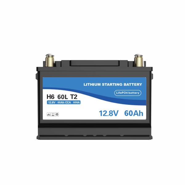 H6 Car Start Stop Lithium Battery 12V 60Ah High Rate LiFePo4 Auto Starting