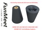 Anti Swirling Core Nozzle , One Body Type 65% Zirconia Nozzle 90-100mm Height