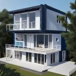 Customized Color Transportable Flat Pack Homes Container House