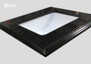 China Fine Grain Black Granite Vanity Tops With Sink , 2cm Eased Laminate Vanity Top on sale