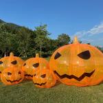 Airtight Halloween Inflatable Orange Pumpkin Inflatable Pumpkin Model Party