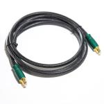 Factory Outlet Digital Optical Audio Cable Olive Green Metal Shell With Woven