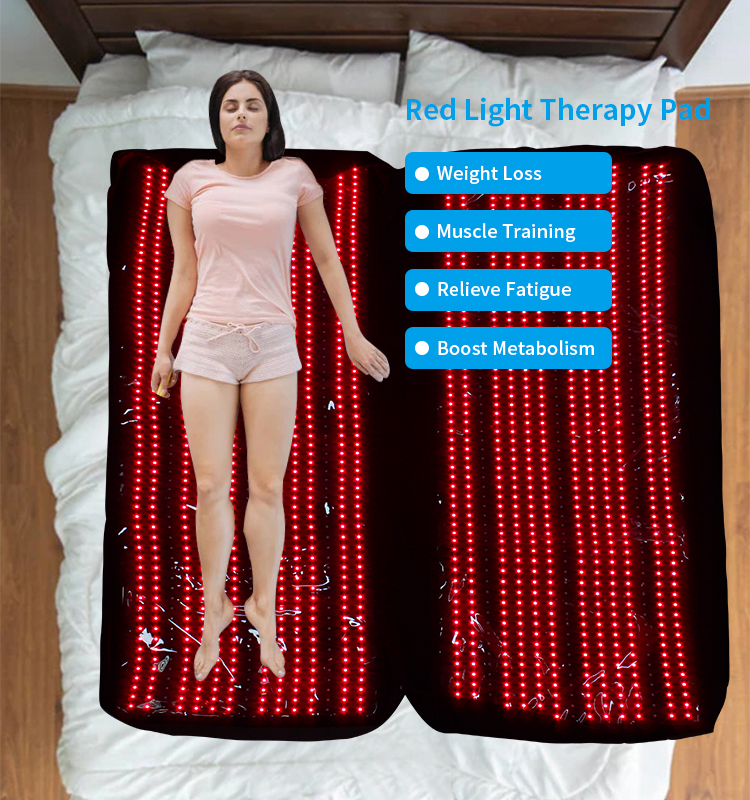 125W Portable Infrared Red Light Therapy Panel Full Body Mat Treatment