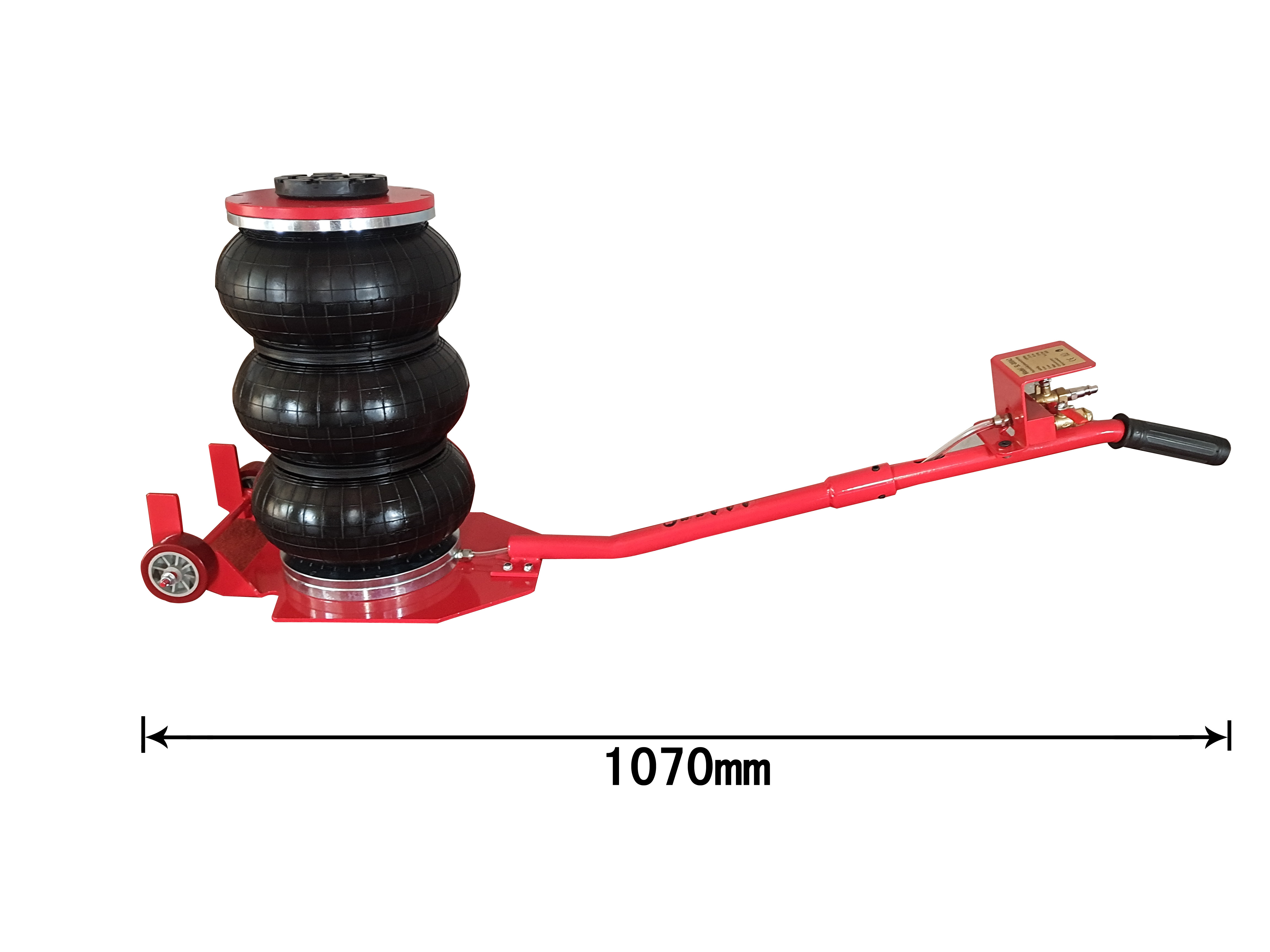 Auto Repair Long Handle 3000kg Triple Bag Air Pneumatic Jack