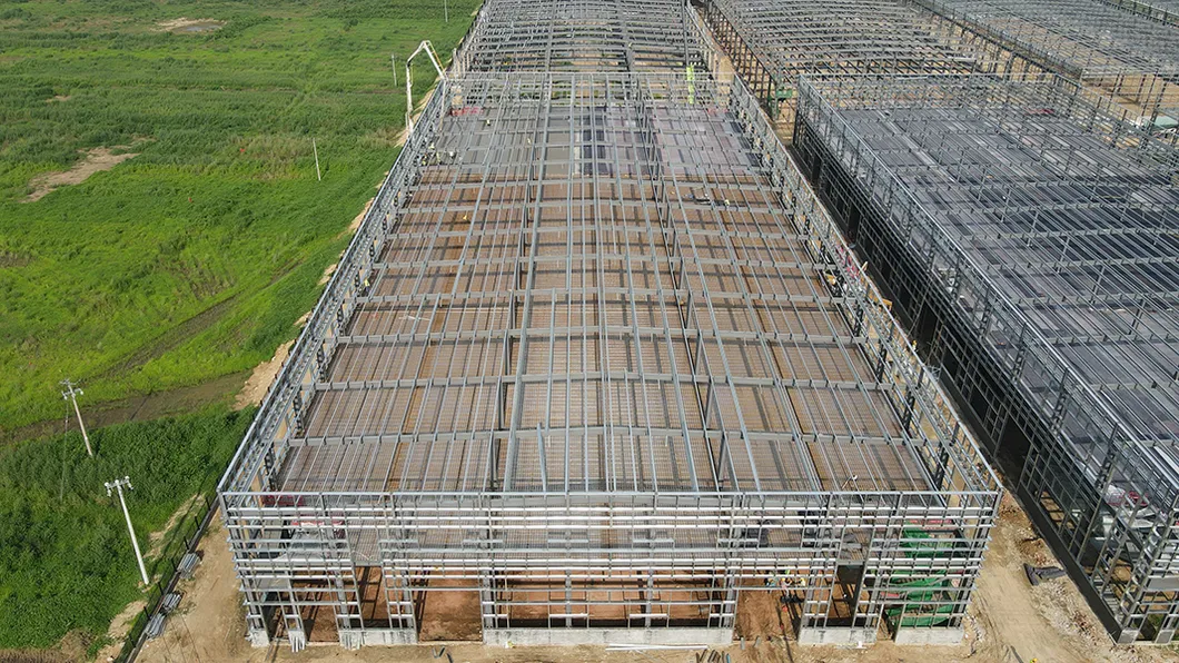 Prefabricated Steel Structure Industrial Workshop Building with CE Certificate Customized Size and Seismic Grade 8
