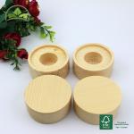 Natural Wood Color Round Perfume Bottle Lid Pine Wood Perfume Bottle Cap