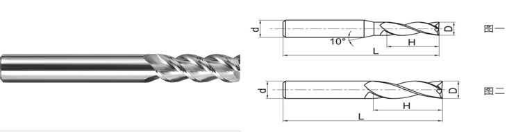2/4/6 Flute Solid Carbide End Mills High Precision CNC End Mill Bits For Aluminum