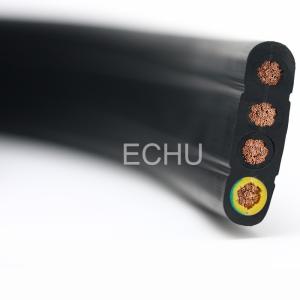 China Four Core Crane Cable, Four Core Flat Traveling Cable, ECHU Flat Cable wholesale