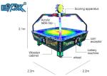 Amusement Park 4 Person Speed Hockey Coin Operated Arcade Hockey Game Machine