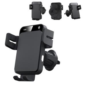 China Sliding Cover Design Car Phone Holder Three Way Automatic Adjustment Clamp Arm wholesale