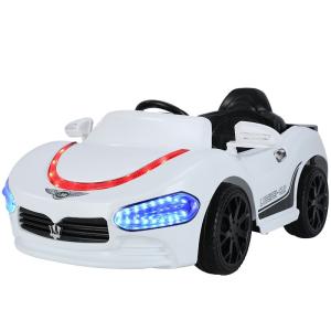 China 12V Battery Operated Electric Ride On Car with Two Seater and Music for Kids in White wholesale