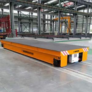 China Heavy Load Rail Transfer Trolley With Steel Plate Battery Power Railroad Transport wholesale