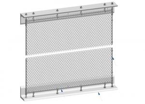 China Installation System Metal Mesh Drapery Spraying Coated Surface Treatment on sale