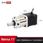 2.93/2.5V Nema 17 Geared Stepper Motor With Planetary Gearbox 1 369 Max.Ratio