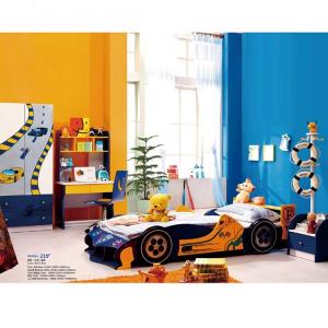 China MDF Twin Size Children Bedroom Sets Car Bed With Storage ODM OEM wholesale