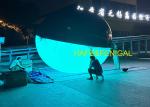 Air Filled Ellipse Shaped LED RGBW Balloon Lights For Suspension Use Or Crane