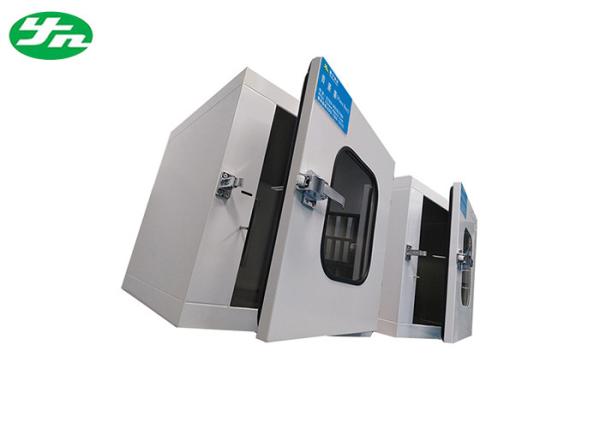 Mechanical Interlock Cleanroom Pass Box Powder Coated Cold Rolled Steel Material