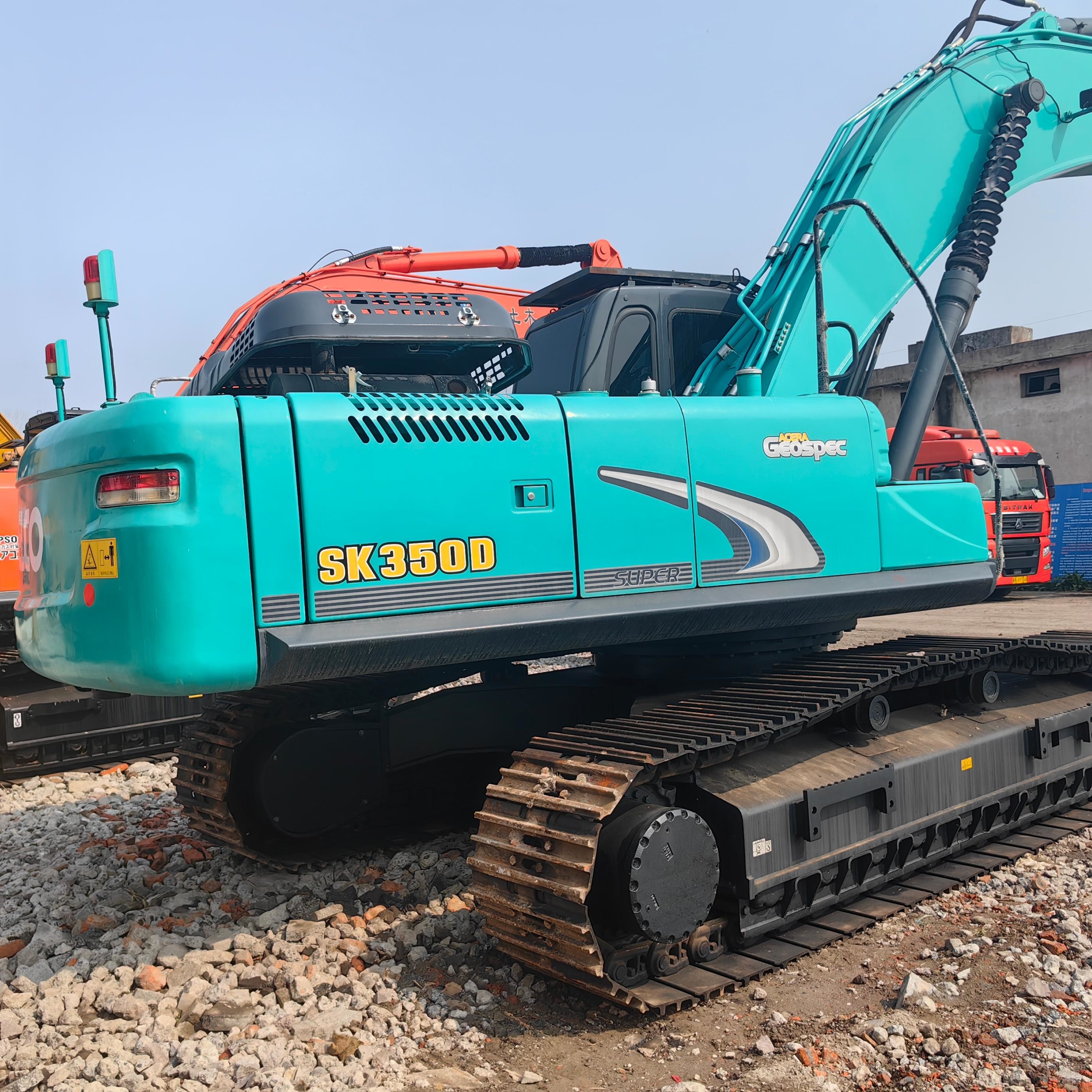 Kobelco 35 Ton Used SK350D Backhoe Excavators Large Equipment Mining Machines