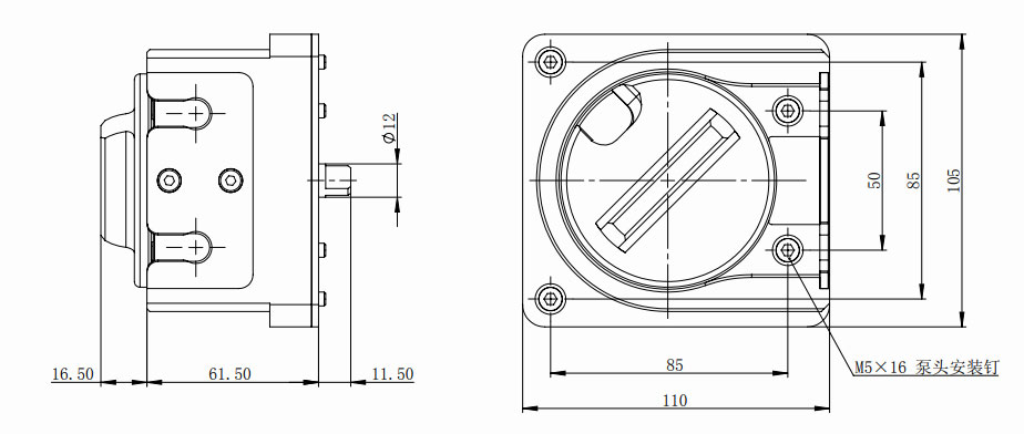 New type PPS peristaltic pump head JY25 with high flow rate