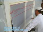 Indoor crepe paper taped Masking Film, tape prefold masking film with hand