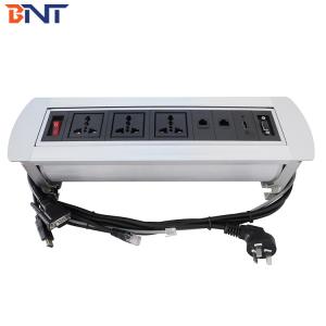 China Work Training Room Table Flip Up Power Connector With 1.5M Cable Length wholesale