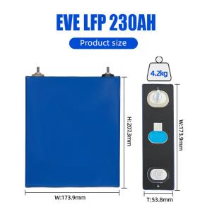 China 3500 Cycles 3.2V 230Ah Prismatic LiFePO4 Lithium Battery wholesale