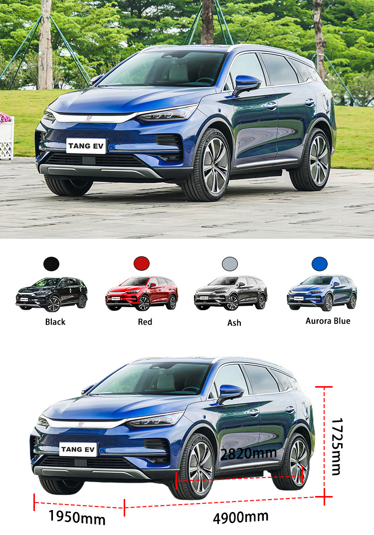 New Energy Luxury Electric Vehicles 4 Wheel 7 Seater EV Car Medium BYD Tang