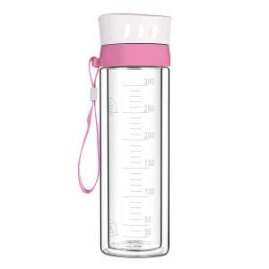 China High Borosilicate Glass Water Bottle With Scale BPA Free Heat Resistant wholesale