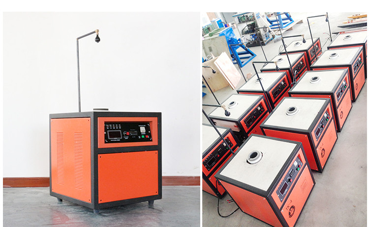 Shock Resistant Orange Digital Gold Melting Induction Furnace