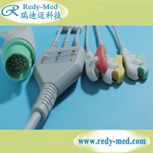 China Spacelabs 17 Pin 3 Leads ECG Cables And Leadwires Direct Connect IEC Clip wholesale