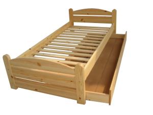 China modern single bed pine wood wholesale