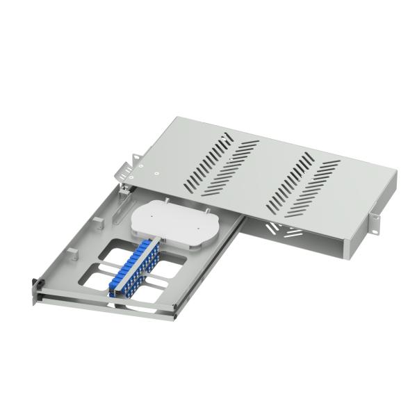 24 Ports LC UPC Swing Type Fiber Optic Patch Panel for Sub Optic Distribution