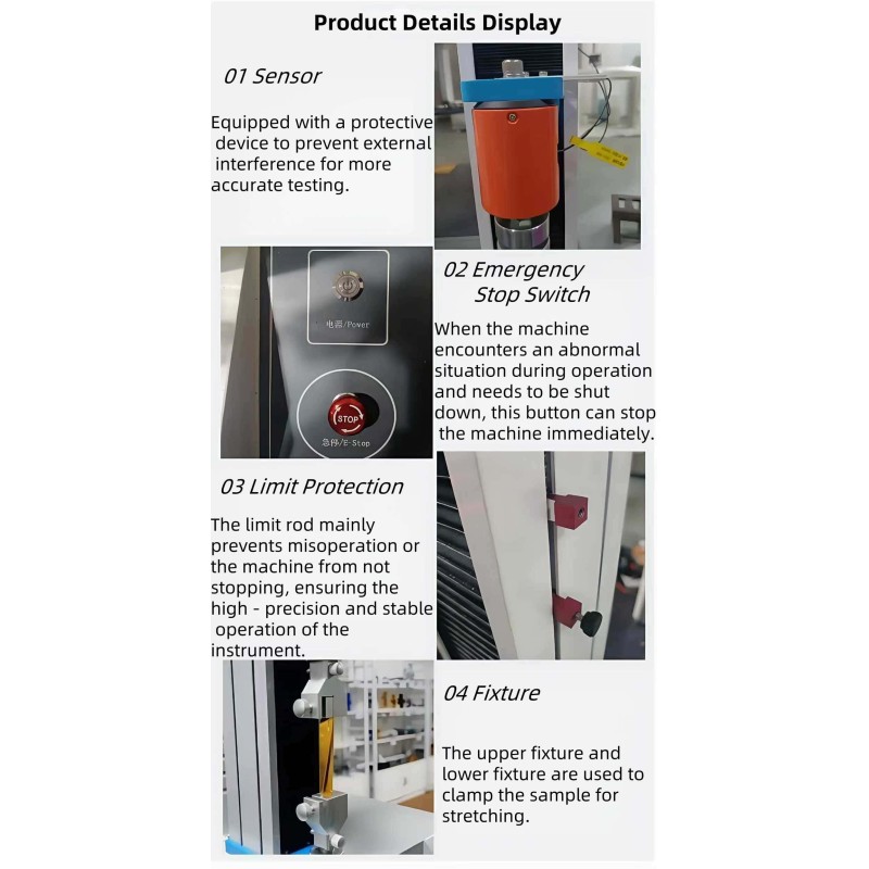 Electronic Single-Column Universal Material Tensile Testing Machine / Laboratory Fully Automatic Tensile Tester