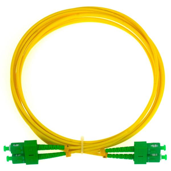 Quality SM Duplex Fiber Optic Patch Cable , SC / APC Connector PVC Cable for sale