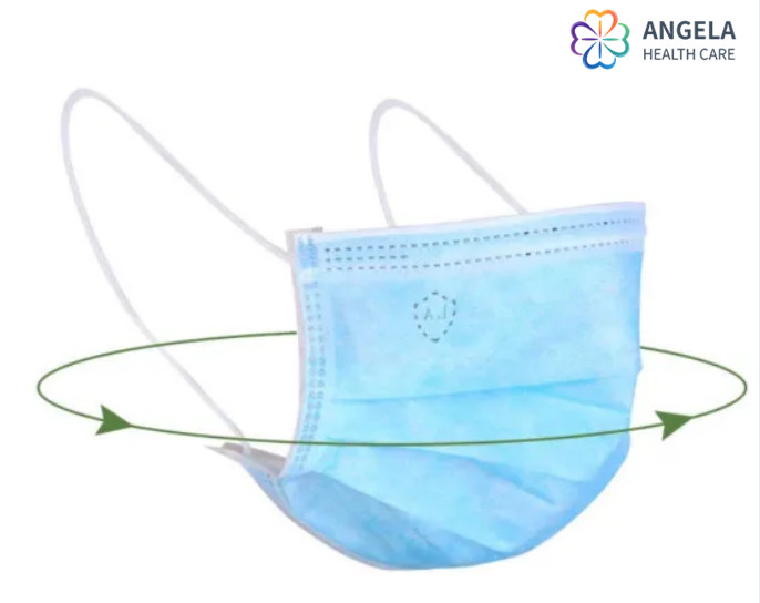 Hot Selling Blue Melt Blown Nonwoven Children Ethylene Oxide Sterilization Disposable Face Mask