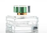 Antique 100ml 120ml Luxury Clear Glass Perfume Bottles With Flower Screw Cap