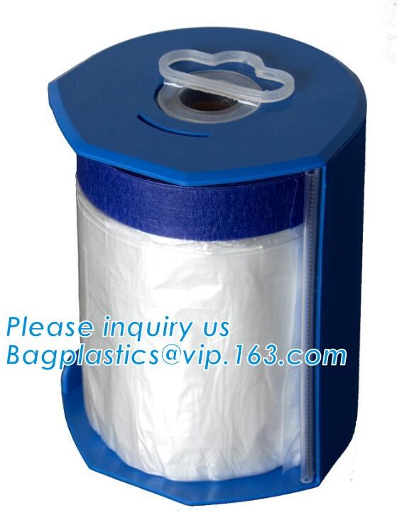 PAPER Adhesive Tape Masking Film For Car Painting, Speedy Mask - Indoor (2700mm) 20m with Masking Tape, RICE PAPER PAC