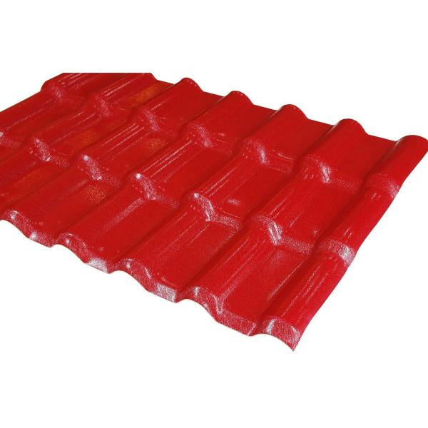 Long Life Span Synthetic Spanish Resin Roof Tile 4 Layers ASA PVC Tejas Roofing