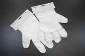 China Biodegradable Disposable Food Prep Gloves / Polyethylene Disposable Gloves on sale