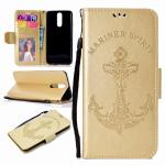 Huawei Mate 10 Embossed Mermaid Mariner Spirit Leather Wallet Case with wristlet