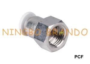 China PCF Female Straight Pneumatic Push In Fittings 6mm 8m 10mm 12mm wholesale