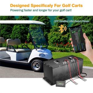 China Customized 48V 75Ah 3.84Kwh Lithium Battery Pack For Golf Cart Deep Cycle Rechargeable LiFePO4 Batteries on sale