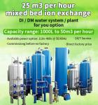 Stainless Steel Demineralized Water Plant 10000L Capacity With PLC Control