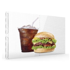 China P6 Adhesive LED Film Display High Transparancy 72% 3mm Thickness With Rear Service wholesale